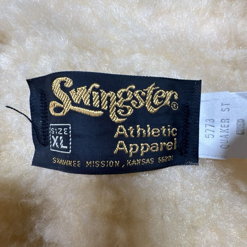 Vintage Pepsi Cola Swingster Sherpa Work Jacket XL Tan USA Quaker State - Picture 5 of 7